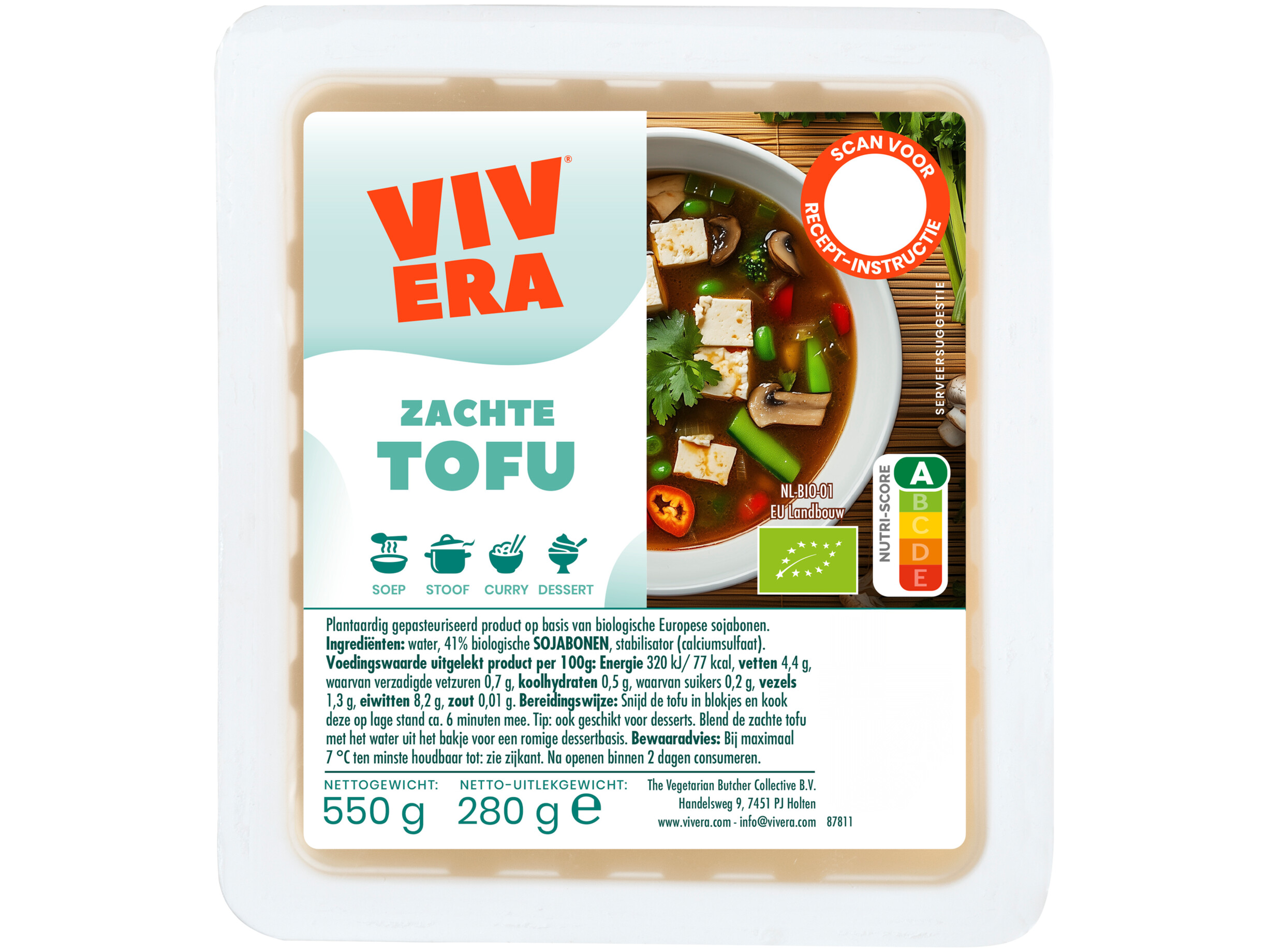 Zachte tofu