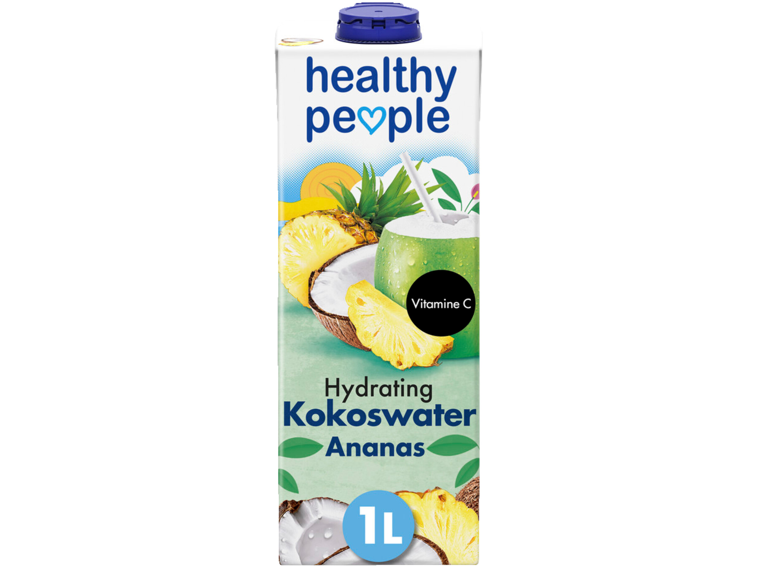 Kokoswater met ananas
