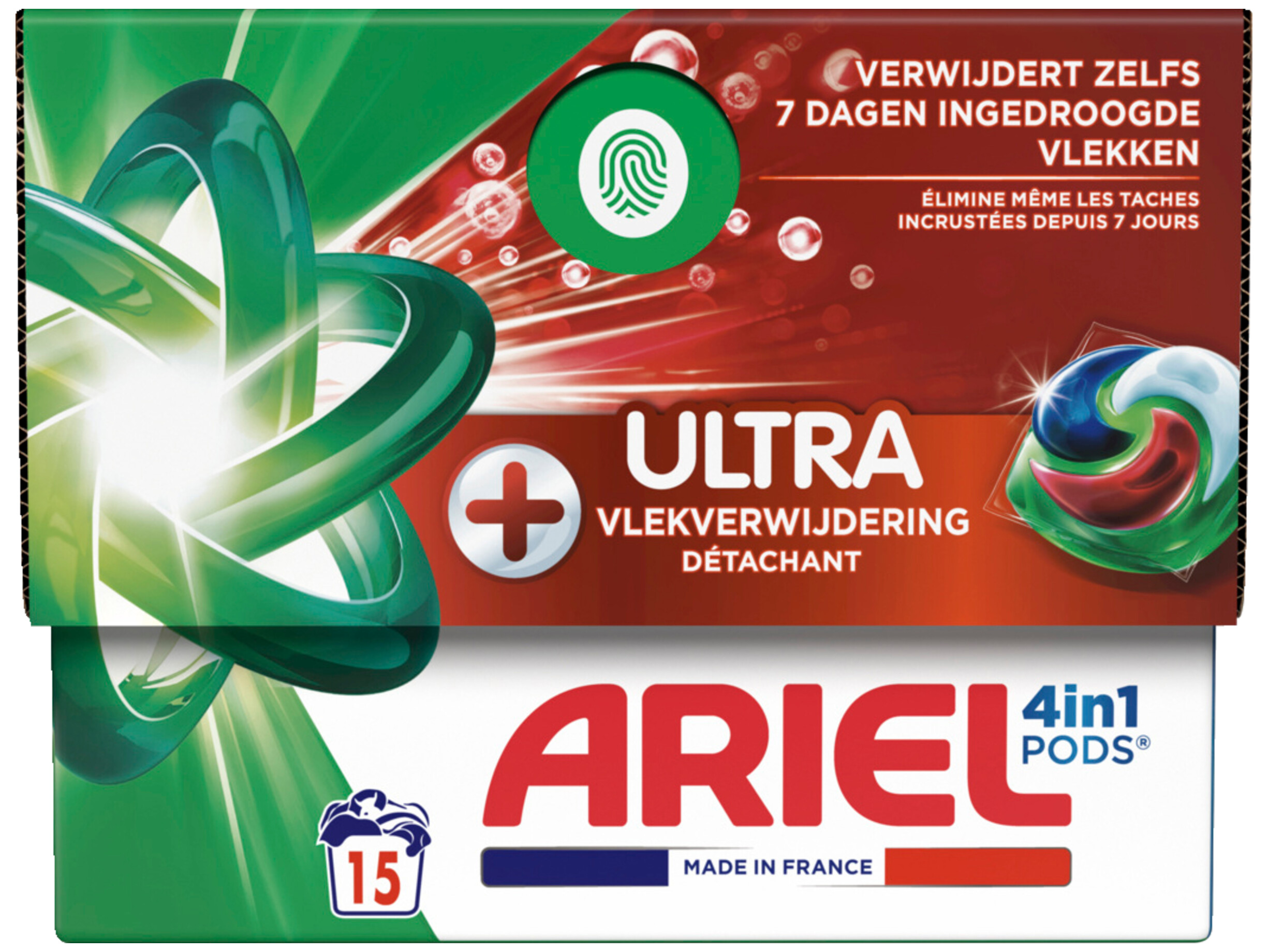 4 in 1 pods+ ultra vlekverwijdering