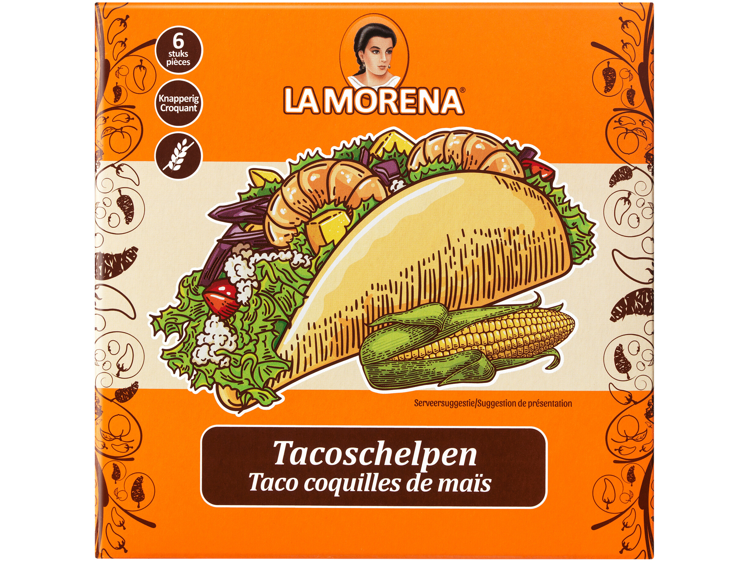Taco schelpen naturel