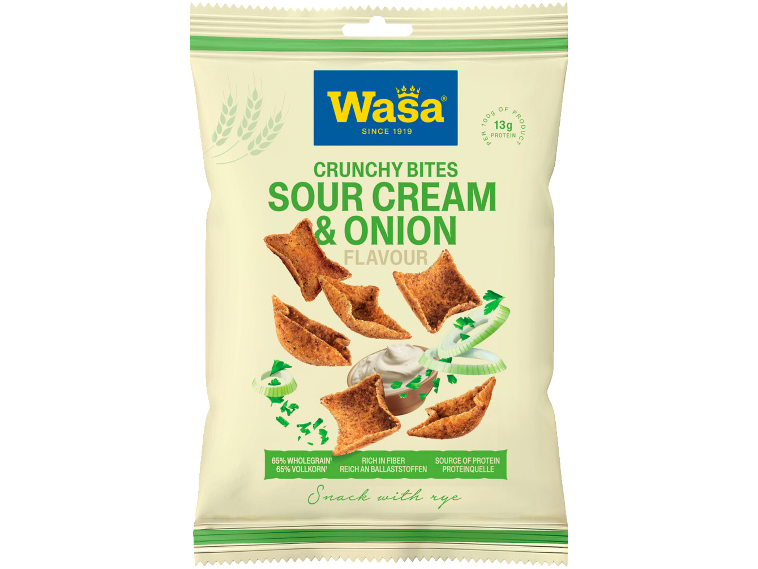 Crunchy bites sour cream onion