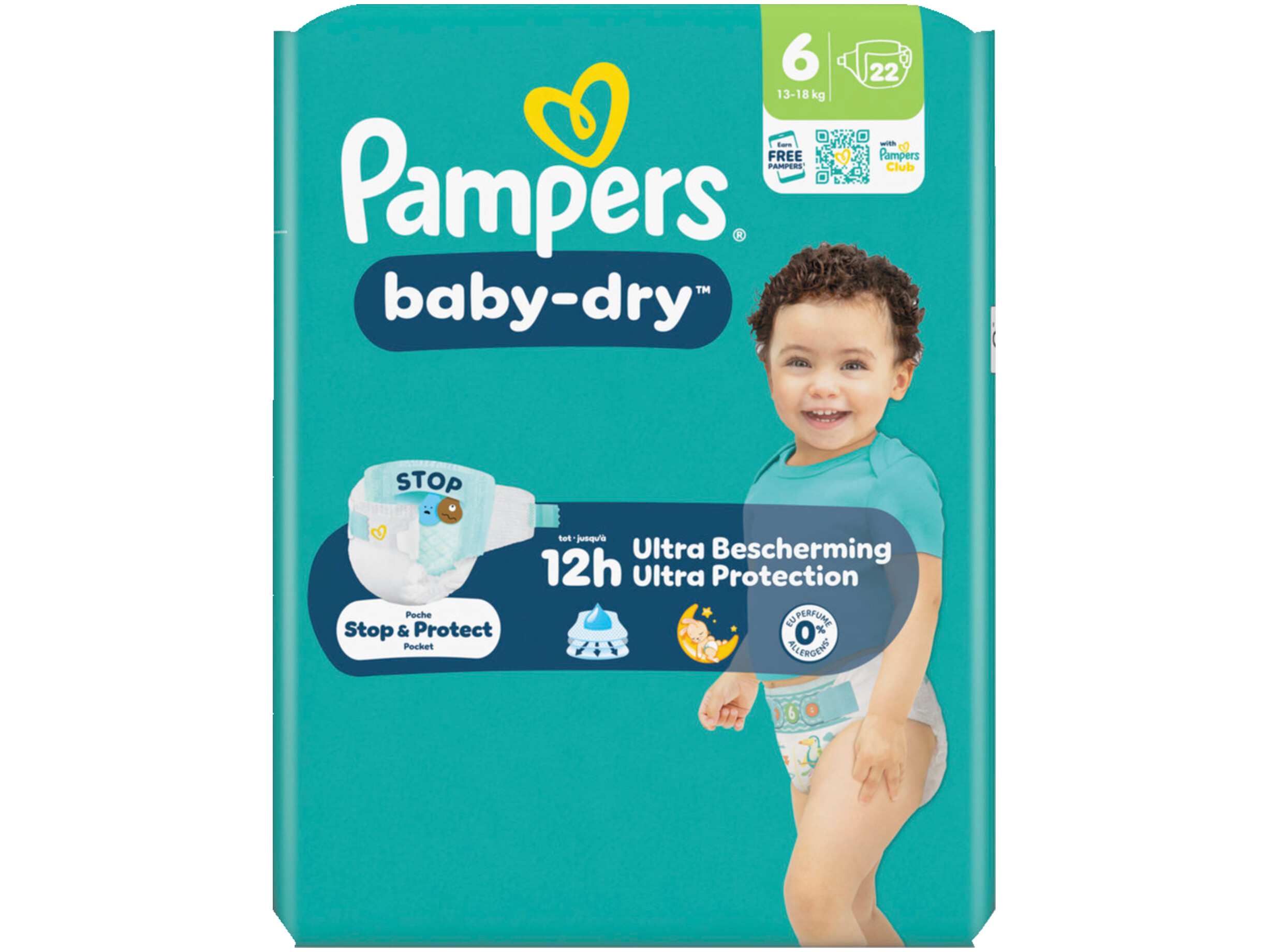 Baby dry maat 6