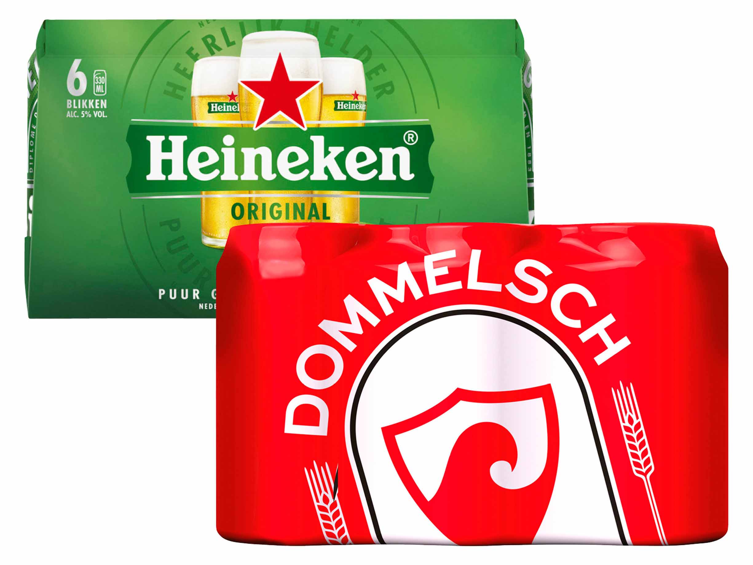 25% korting Heineken of Dommelsch