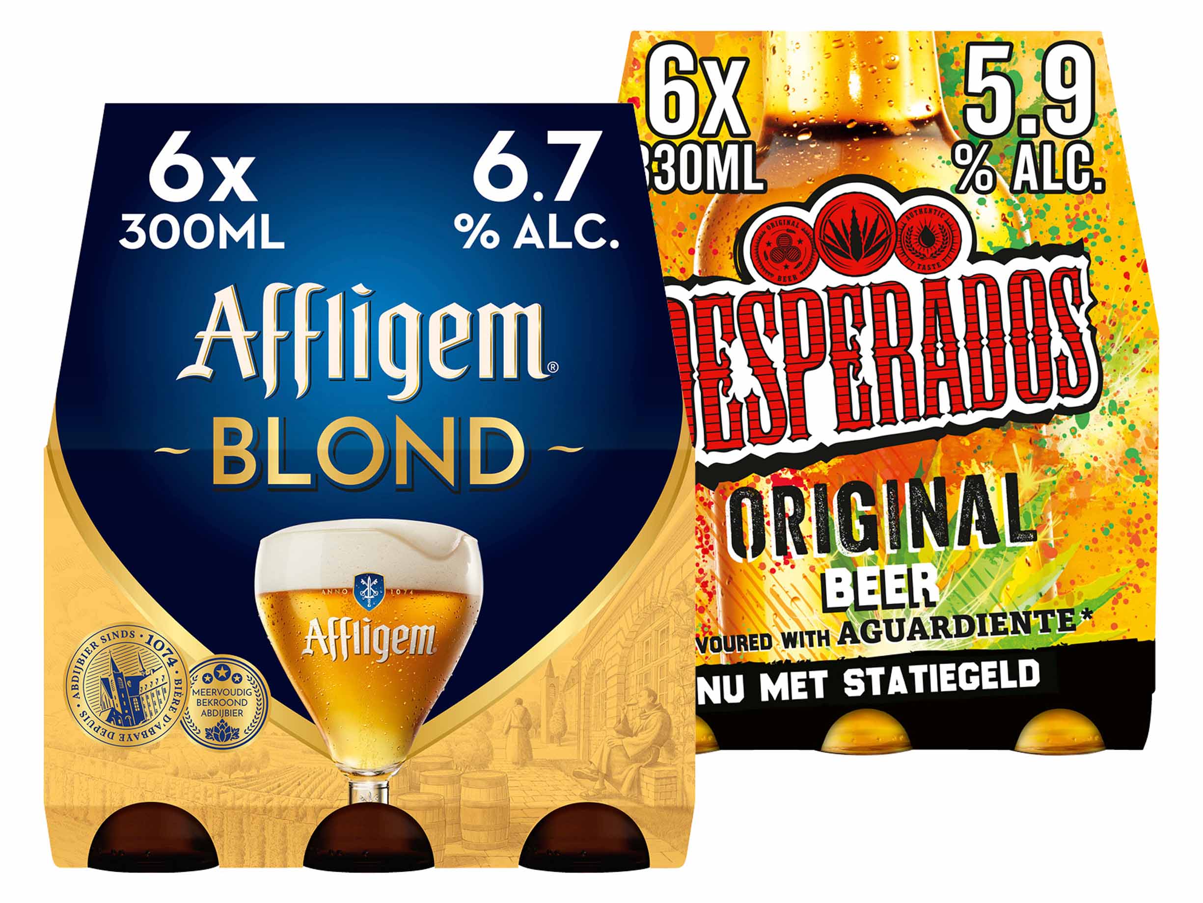 25% korting Affligem, Desperados, Apple Bandit of Hertog Jan speciaalbier