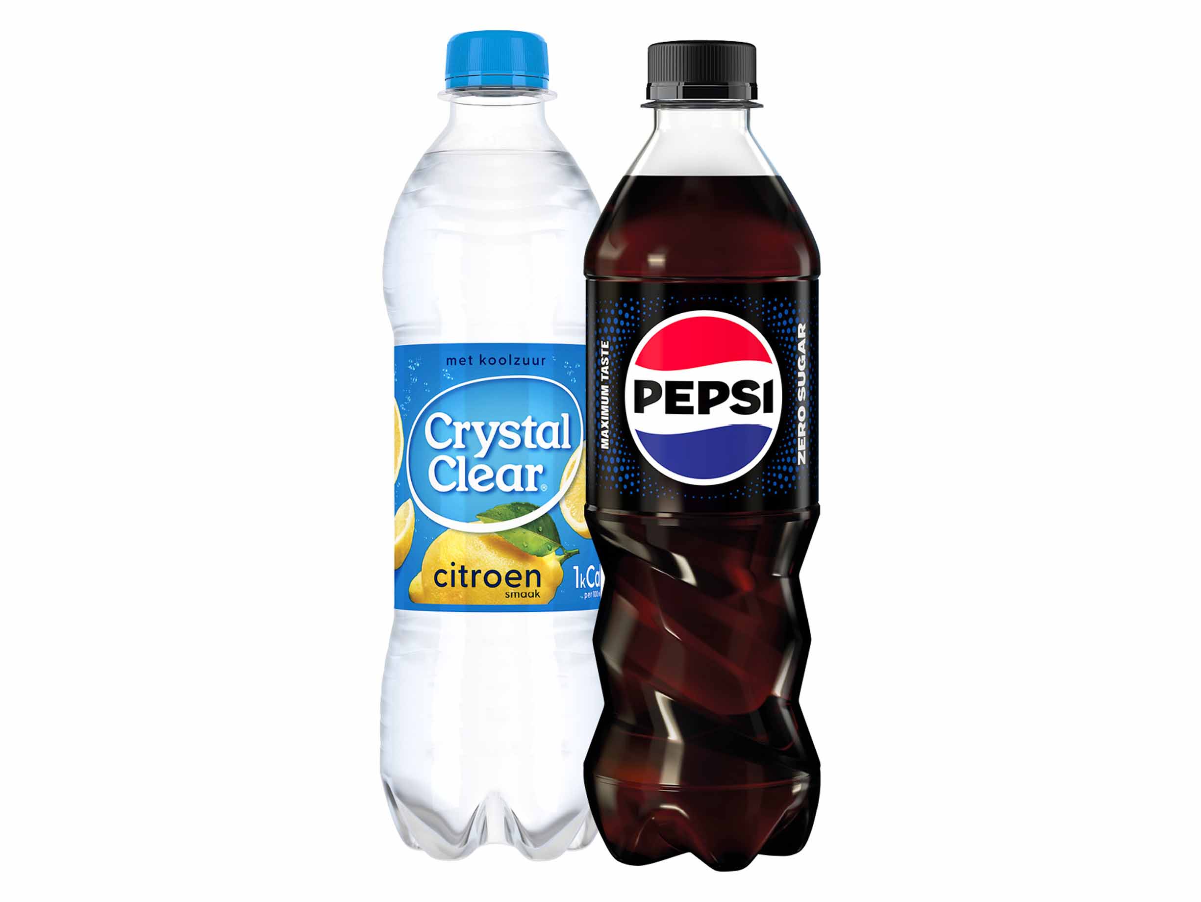 1+1 gratis Pepsi, 7UP of Crystal Clear