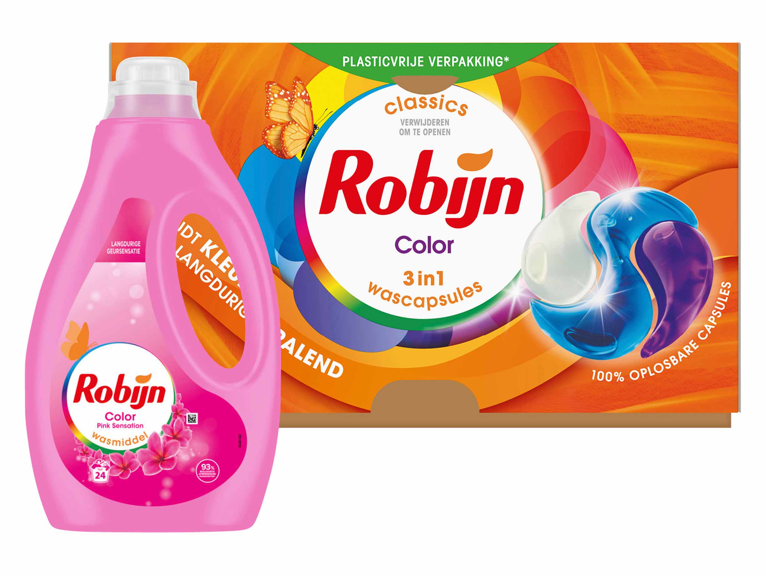 Korting Robijn wasmiddel of capsules