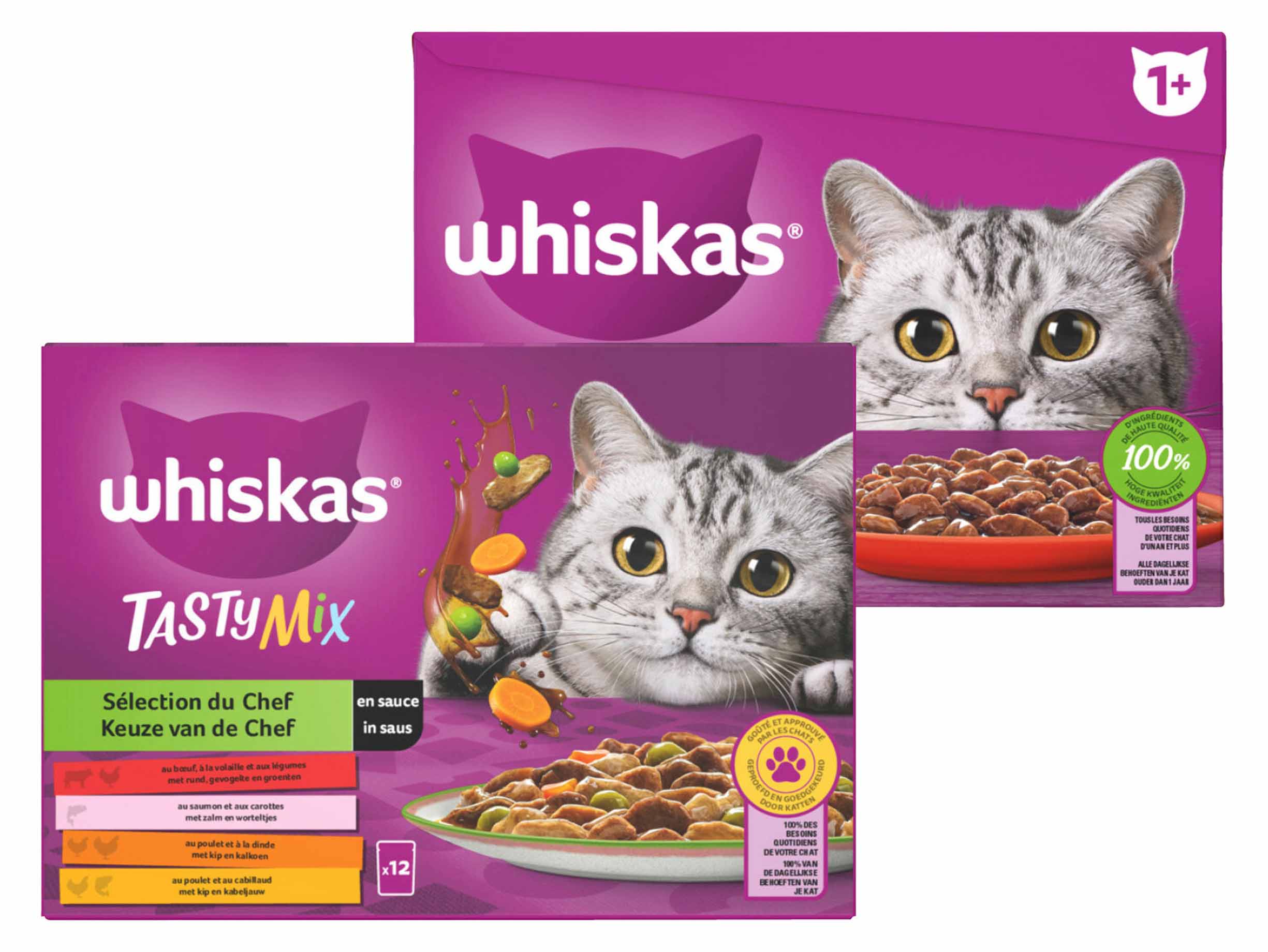 Korting Pedigree of Whiskas pouches