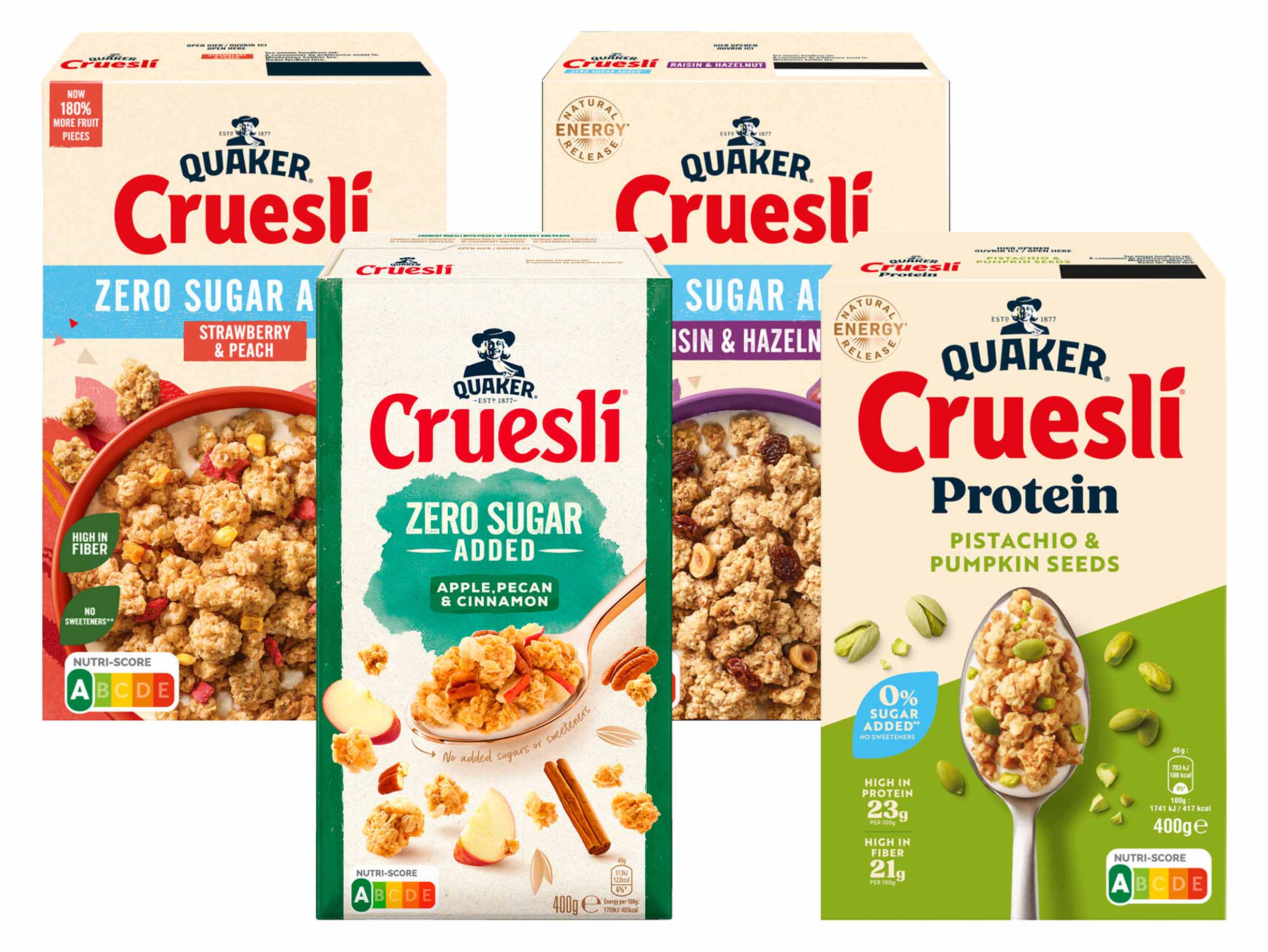 2 voor €5,99 Quaker cruesli
