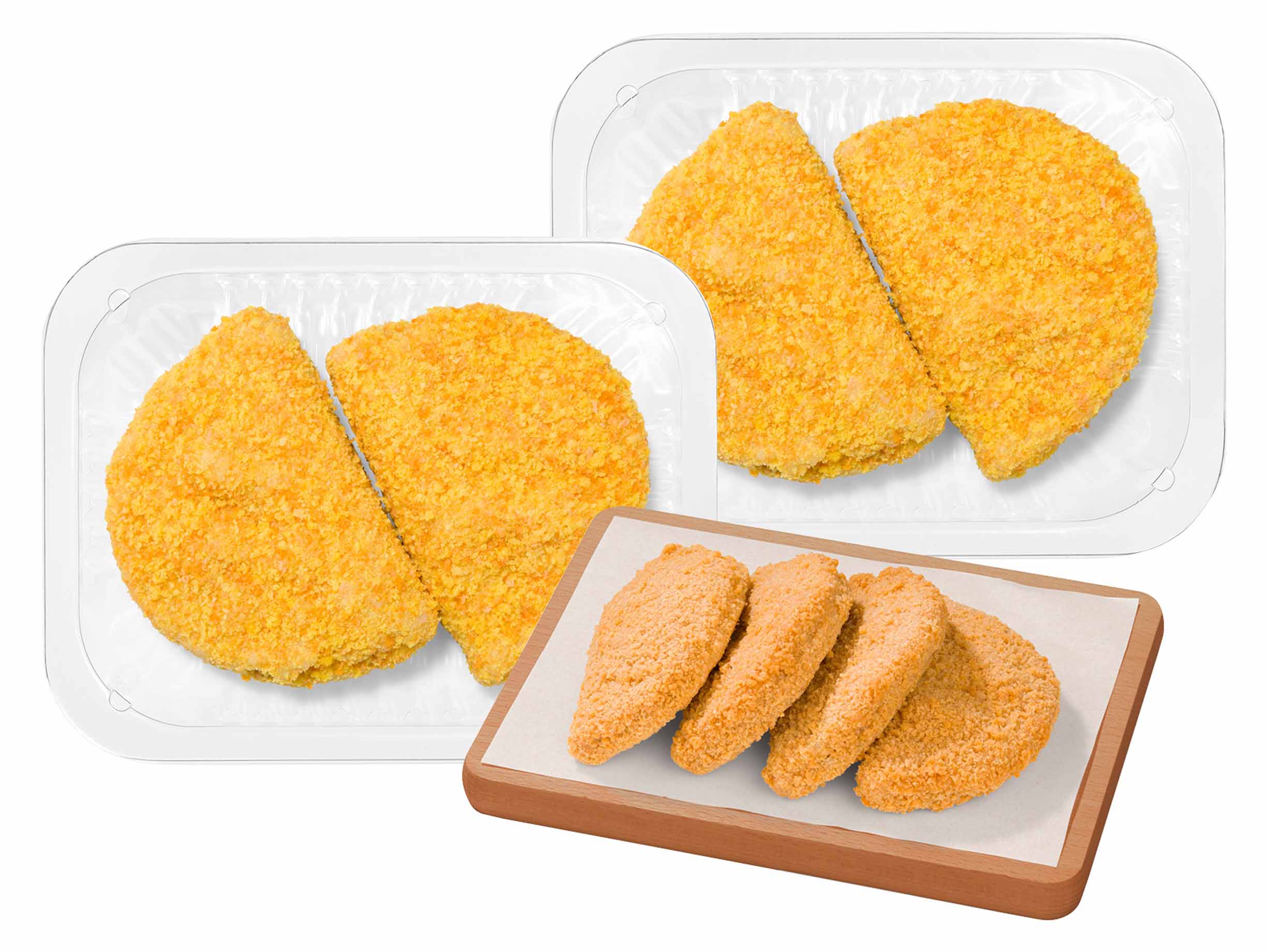 Korting  kip cordon bleu of schnitzel carbonara