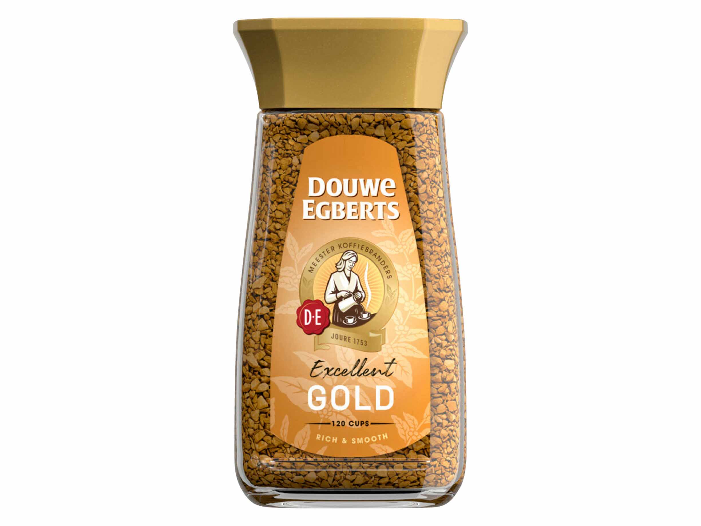 Korting Douwe Egberts oploskoffie Gold
