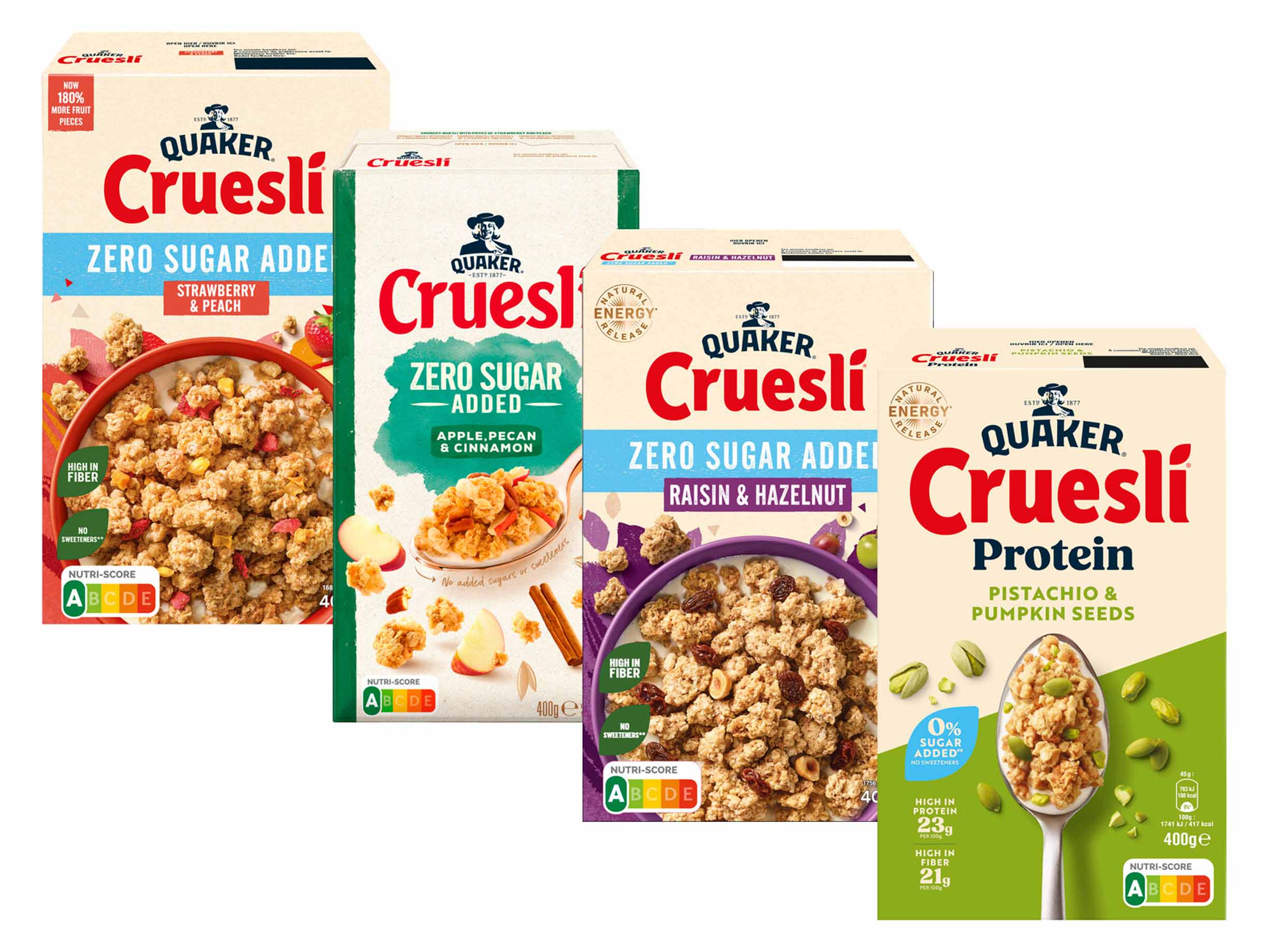 2 voor €5,99 Quaker cruesli