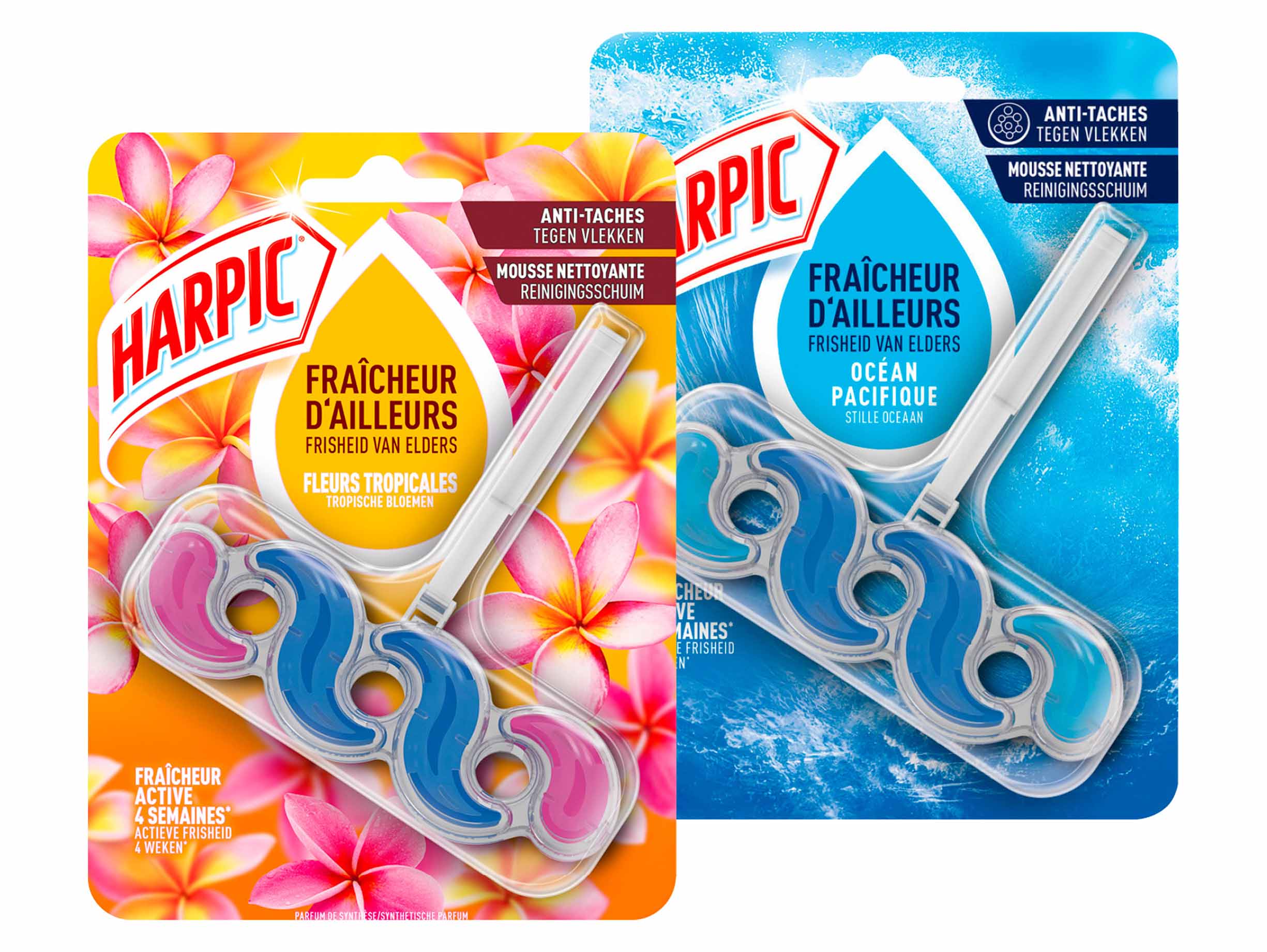 1+2 gratis Harpic toiletblokken