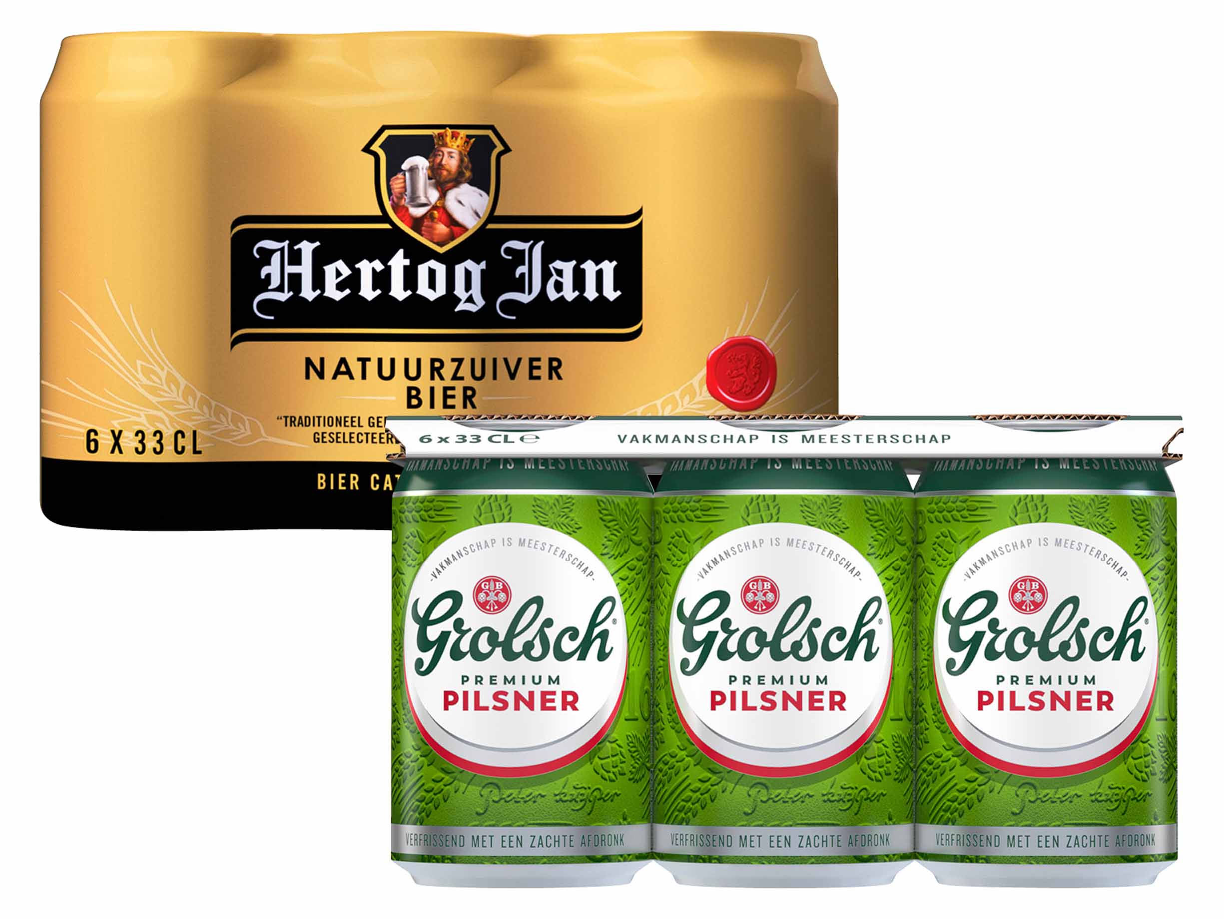 25% korting Hertog Jan of Grolsch