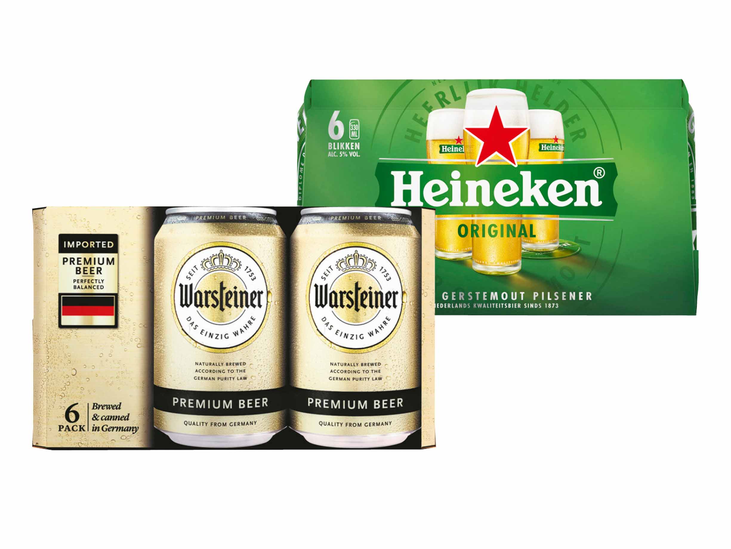 Heineken, Warsteiner of Bud
