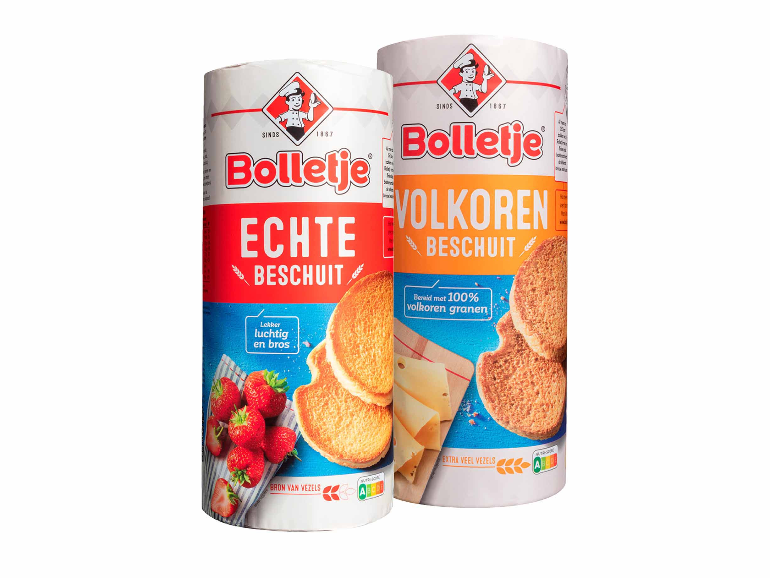 Bolletje echte of volkoren beschuit