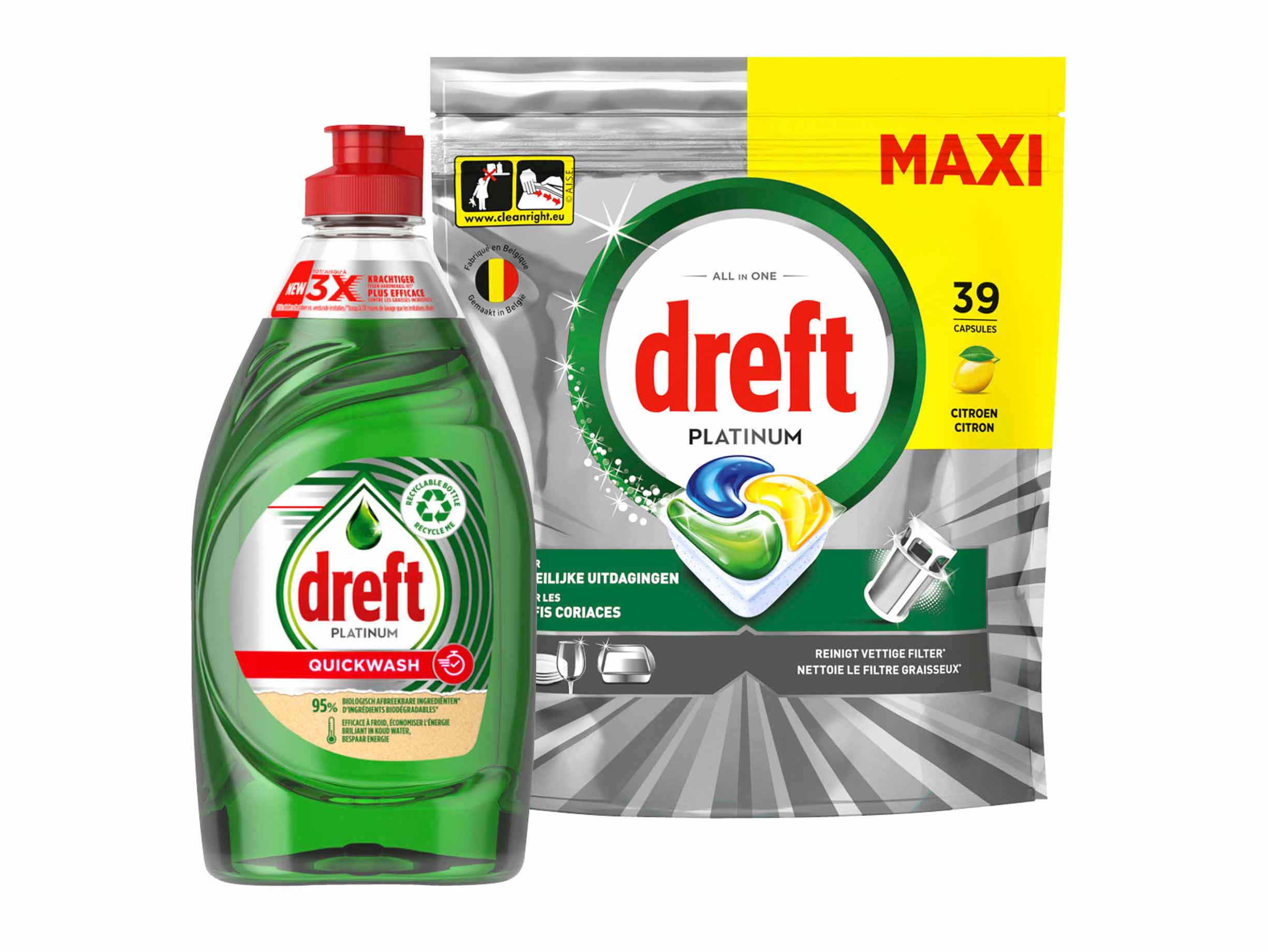 Dreft vaatwastebletten of handafwas