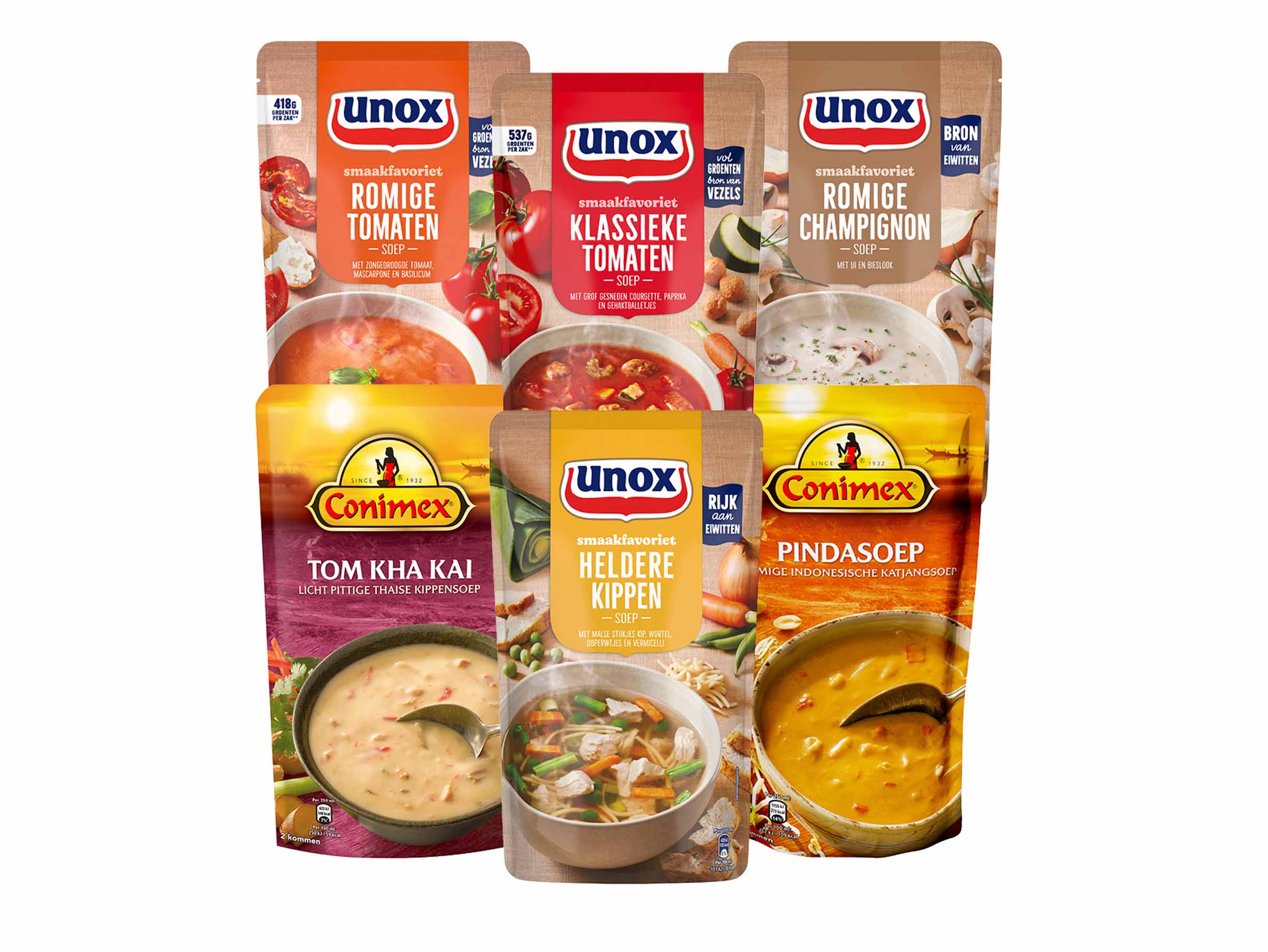 Conimex of Unox soep in zak